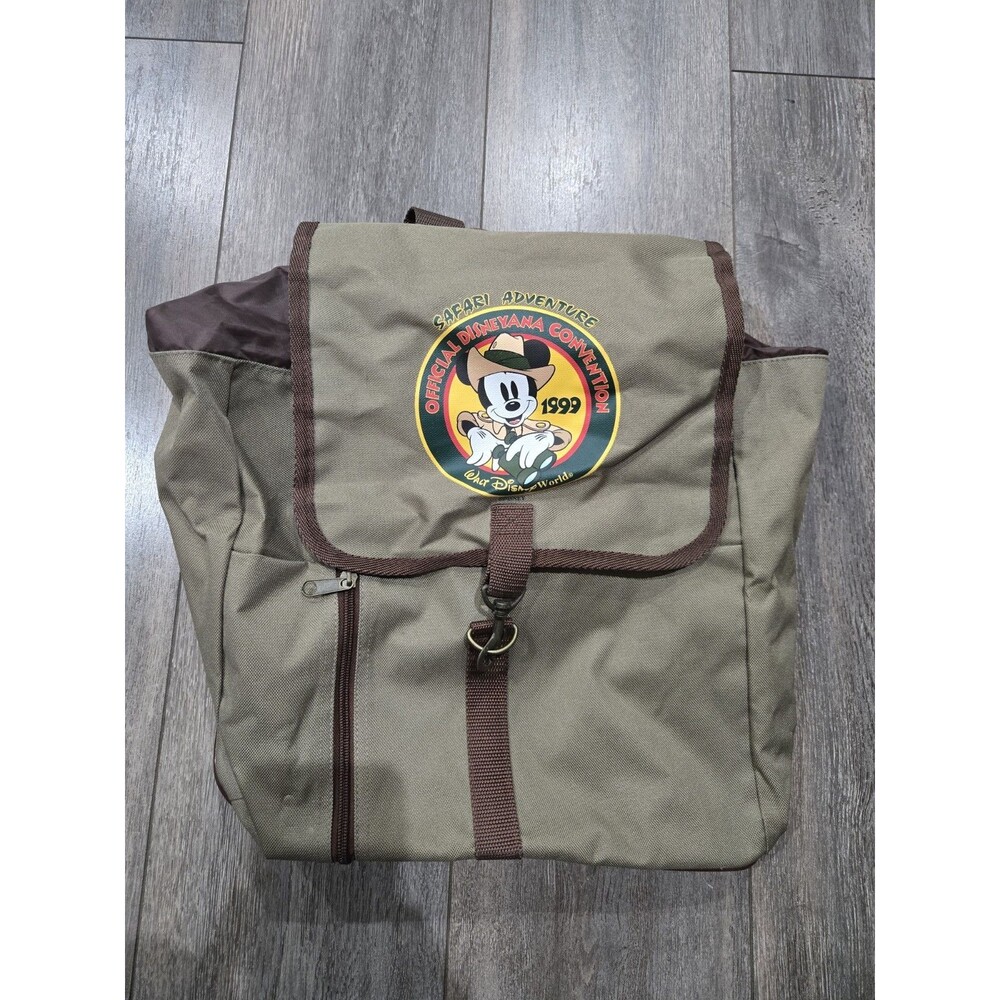 Vintage 1999 Disneyana Convention Safari Adventure Mickey Mouse Backpack WDW